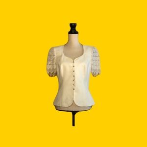 🟠 ESCADA COUTURE 🟠 lace short sleeve blazer